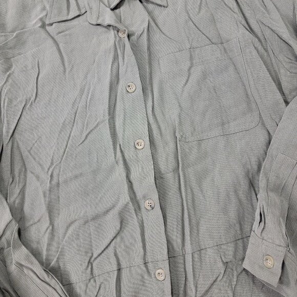 Elizabeth Women's Vintage Button Down Shirt Long Sleeves Size 3 3X Grayish Green - Picture 3 of 7